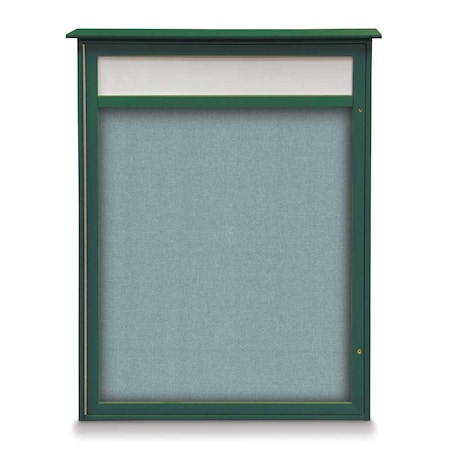 United Visual Products Double Door Enclosed Indoor Letterboard UV1141H-SATIN-BURGUN